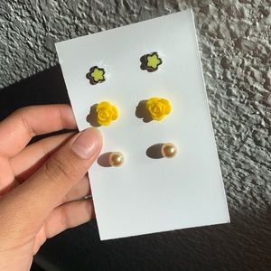 Yellow Girl Earrings